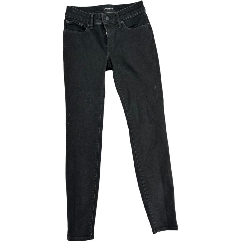 Lucky Brand Womens Skinny Jeans Black Denim Size 4 27L